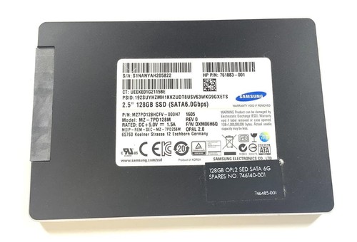 Samsung 128GB SATA 2,5 Zoll SSD MZ-7PD128M Solid State Drive
