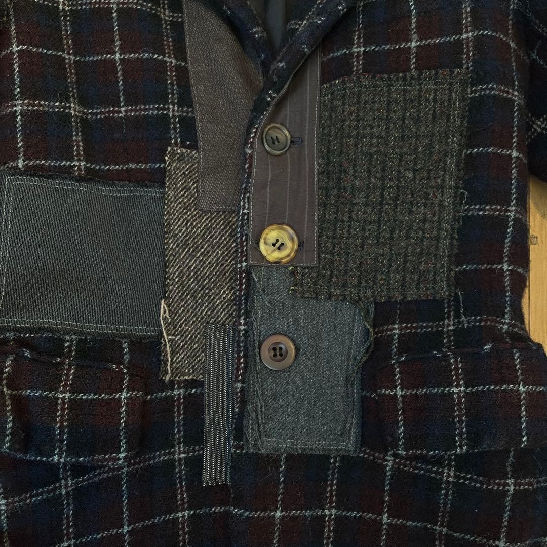 Junya Watanabe Man Scaled Patchwork Tailored Jack… - image 4