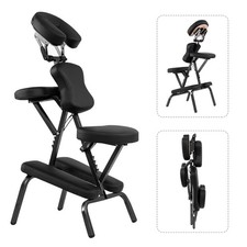 Portable Massage Chair Folding Adjustable Tattoo Spa Chair Seat Stool w/ Bag