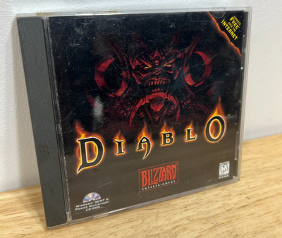 VTG 1996 Diablo 1 PC Video Game Windows 95 CD-ROM Jewel Case Blizzard Complete