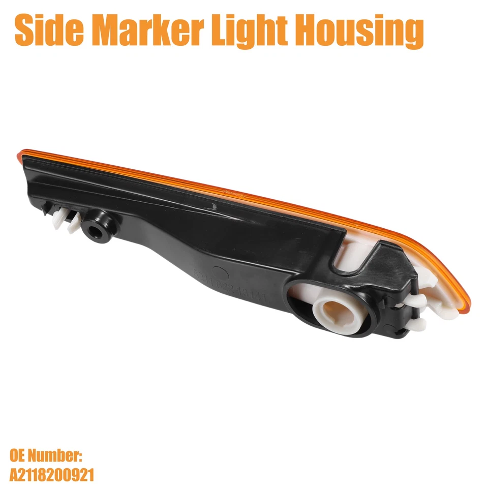 Carcasa de luces de señalización laterales de vehículo para Mercedes-Benz E320 2007-2009 de plástico Foto 4 de 4