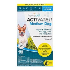 TevraPet Activate II for Medium Dogs 11-20 lbs, 4 doses