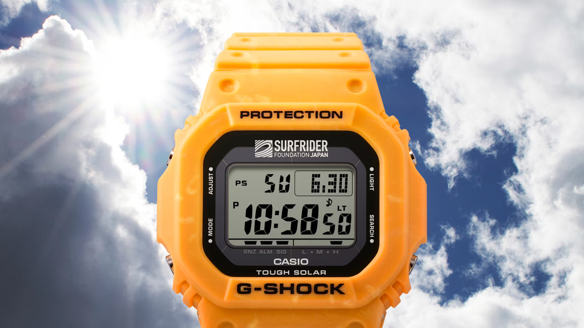 CASIO G-SHOCK SURFRIDER FOUNDATION G-5600SFJ-9JR Yellow Men's