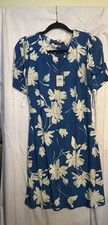 Tommy Hilfiger Women  s Blue Floral Print Dress Size 2 NWT