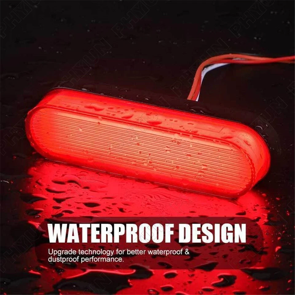 2x Truck RV DRL LED Light Bar Brake Flowing Turn Signal Stop Tail Strip Lamp - Image 2 of 4