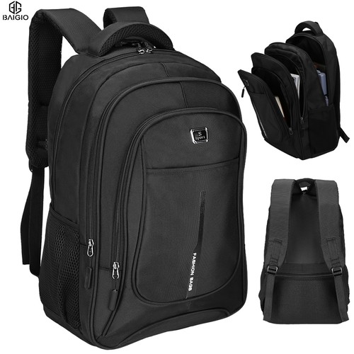 17.3" Men Women Laptop Backpack Rucksack Waterproof 40L Large Travel School Bag