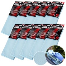 PRO MICROFIBRE GLASS CLOTH 40X48 EFFECTIVE MIRROR GLASS WINDOW CLEANER CLOTH *10