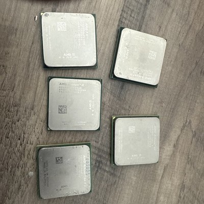 amd athlon 64x2. (5) , (1) AMD. FX  CPU Untested Full Pins 6 total , untested