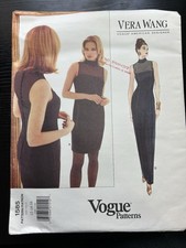 Vogue Patterns Vera Wang 1585 Contemporary Original Dress Sewing Pattern Women's