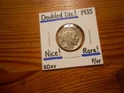 1935 DDR Buffalo Nickel F/VF COOL!!!!!!! Mint Error!!!!!! LOOOOOOOOOK!!!!!!