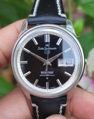 Vintage Seiko Sportsmatic Deluxe 23J SS Automatic Japan Mens Watch