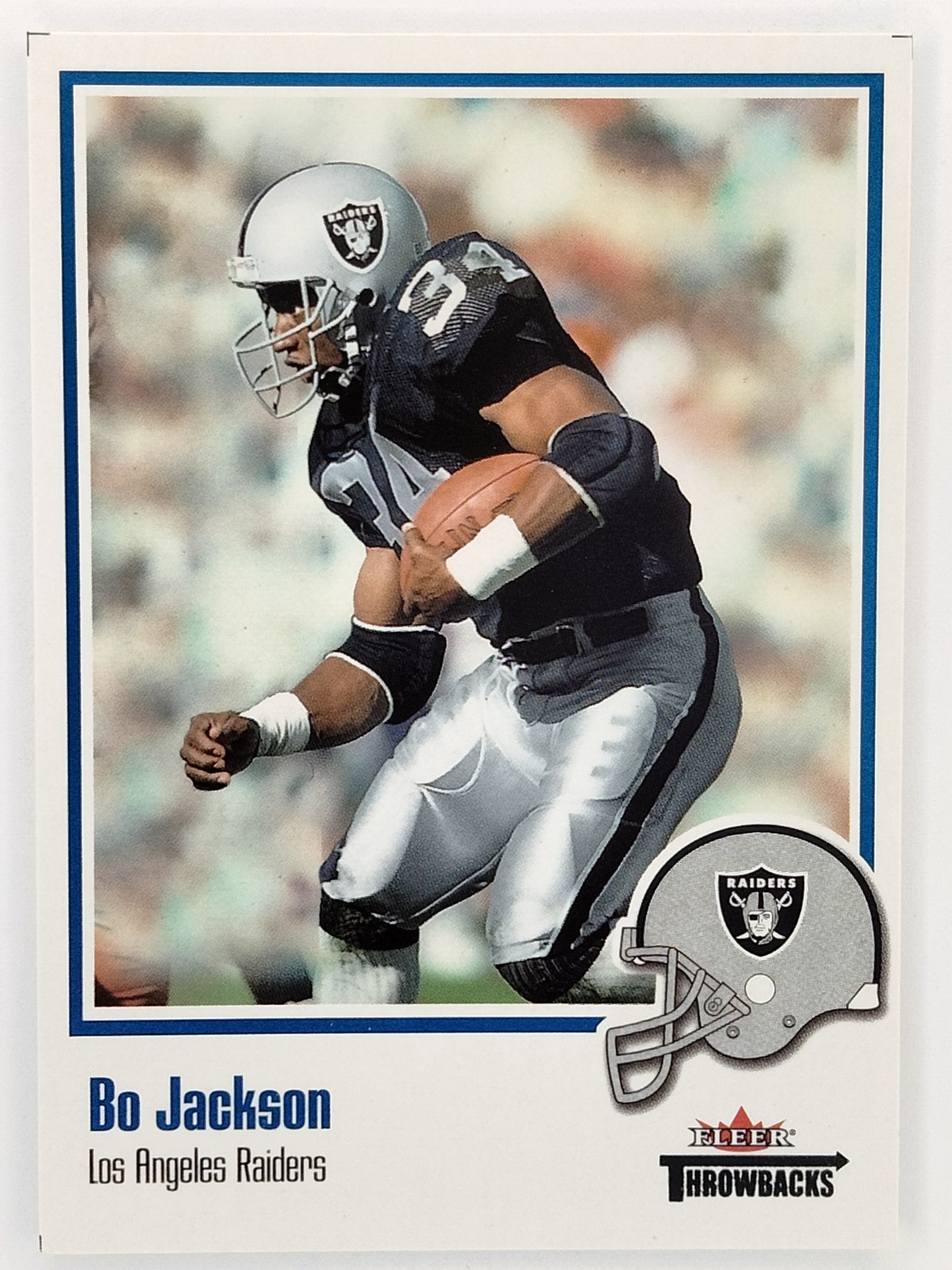 2002 Fleer Throwbacks - Bo Jackson #9 LA Raiders Auburn Tigers
