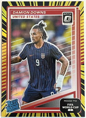 2025-26 Donruss FIFA World Cup - Damion Downs RC ELECTRICITY #/75 USA Rookie