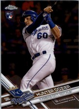 2017 Topps Chrome #101 Hunter Dozier RC - BB