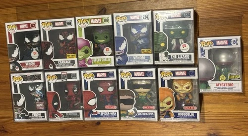 Lot Funko Pop Marvel Spider-Man Venom Carnage Goblin Lizard Deadpool NEW Sealed