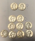 Washington Quarters Circulated Lot Silver 1960-1963 P D exact as pics