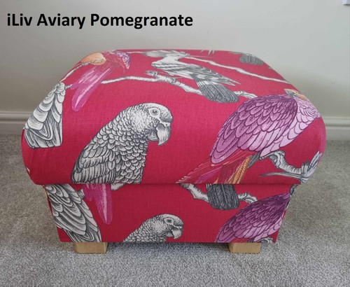 Storage Footstool Hound Dogs Duck Egg Fabric Pouffe Sausage Dog Green Ottoman - Picture 17 of 24