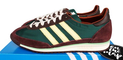 Adidas SL72 x Wales Bonner Hemp Green Maroon UK 5 7 8 9 10 11 12