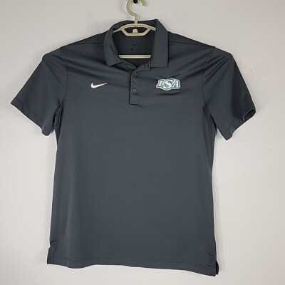 Mens Nike DriFit LSA Performance Golf Polo Shirt Dark Gray Size M