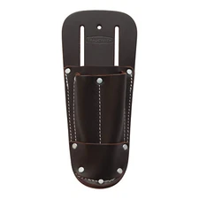 TradeSmith TS4772- 3 Pocket Leather Tool Holder Pouch w/Tool Loop
