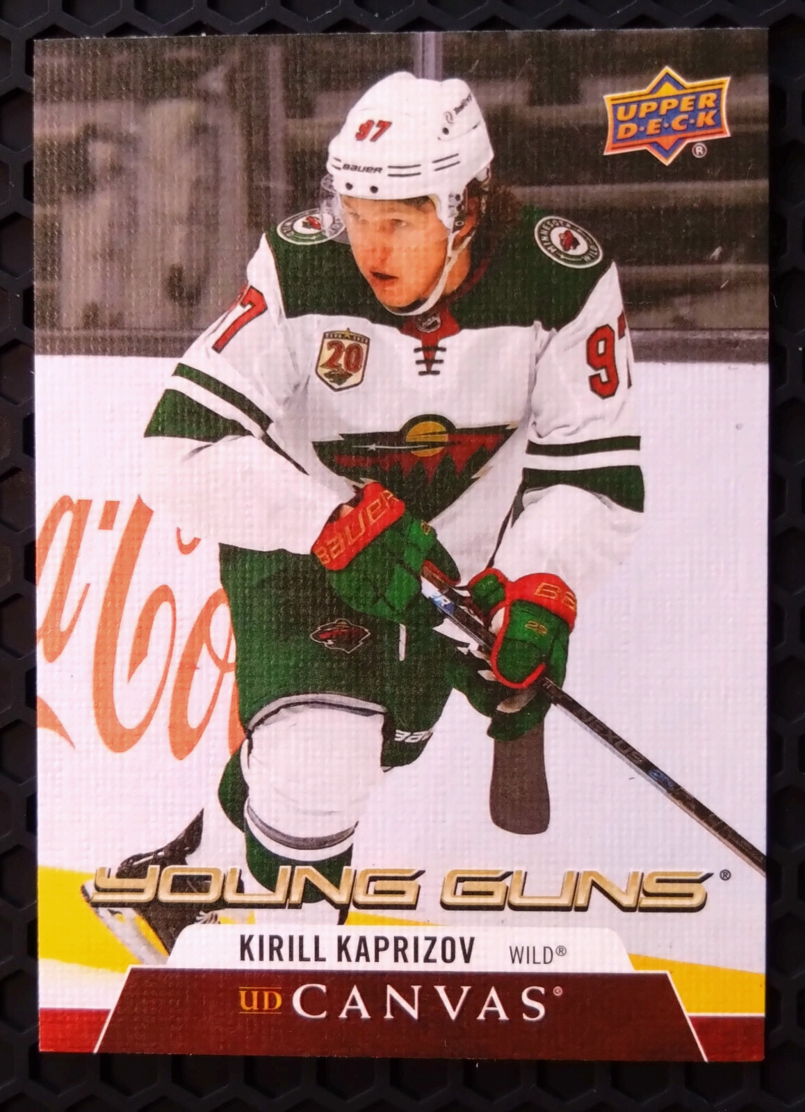 2020-21 Kirill Kaprizov UD Young Guns Canvas Rookie RC M/NM #C225 MIN Wild