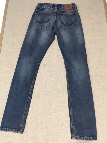 SUPER DRY Slim Distressed Jeans Corporal Copper Black Denim Mens Sz 28 X 32 - Picture 2 of 8