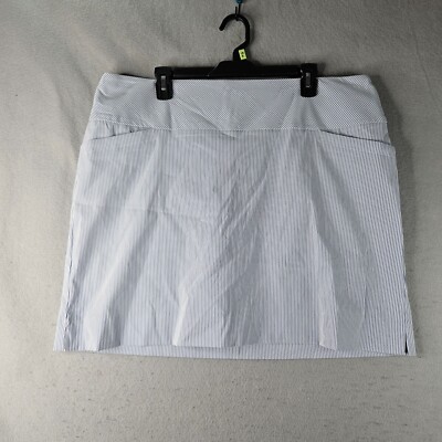 SC and Co Skort Womens Size XXL Blue Striped Stretchy Active Golf Basic