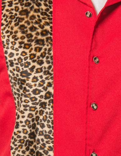 Ropa Estable Panel de Leopardo Rojo Rockabilly Bowling Camisa con Botones ST35320 - Imagen 2 de 4