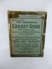 DERBYSHIRE CRICKET GUIDE 1911.ORIGINAL WRAPERS.GOOD  PLUS CONDITION