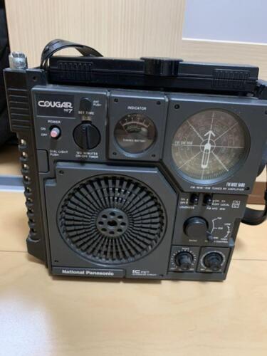 National Panasonic Cougar NO.7 RF-877 FM/AM 3 Band Radio Black Used - Picture 1 of 7