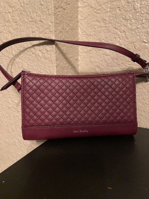 vera bradley leather carryall shoulder bag