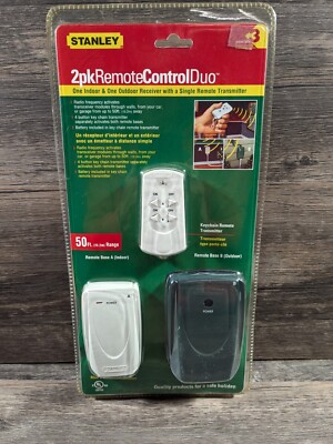 STANLEY Brand New 2Pk Remote Control Duo Indoor Outdoor Lighting 50' Range