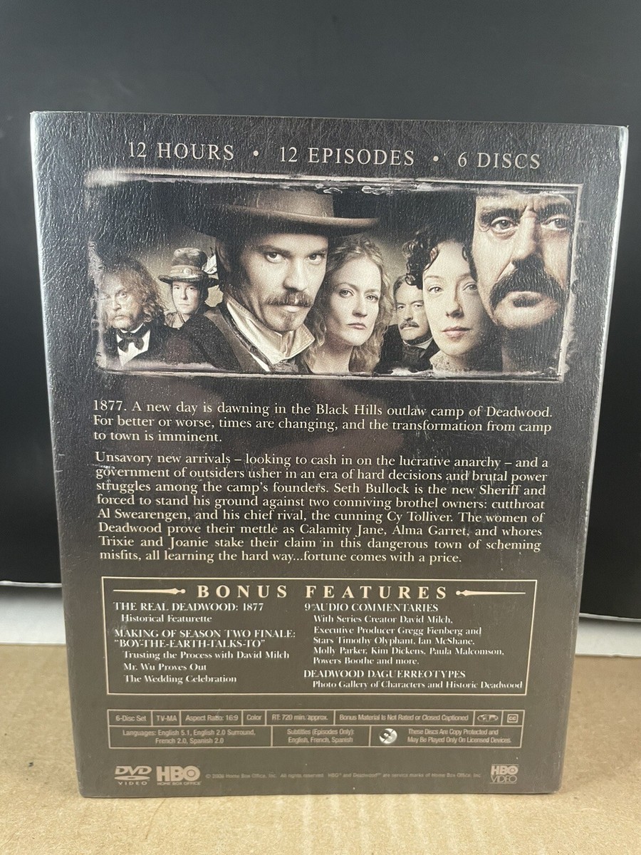 Deadwood Second Season 2 DVD Box Set HBO BRAND NEW SEALED 6 Disc
