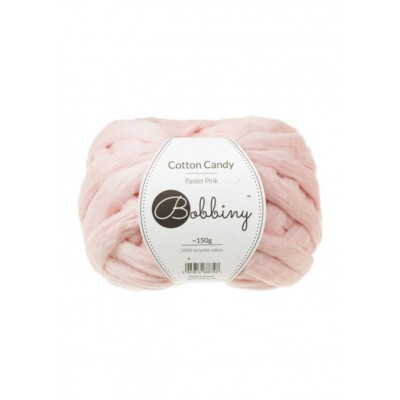 Bobbiny Cotton Candy Pastel Pink 150g 100% Recycled Cotton Made in  Poland