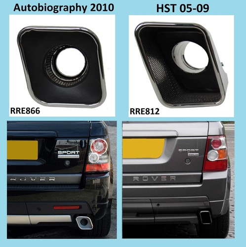 stainless HST Exhaust tips RangeRover SPORT supercharged Diesel tailpipe stormer - Picture 5 of 7