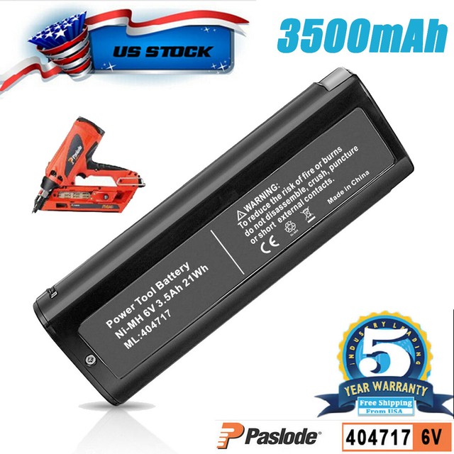 3.5AH 6V For Paslode Impulse Oval Battery IM65 IM250 IM350 900600 902200 404717