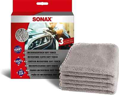 SONAX  Reinigungstücher MicrofaserTuch soft touch 3er Pack 04510000
