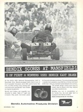Publicité Bendix Brakes Go Kart 1961 / Championnat GKCA 1961 / Mansfield OH