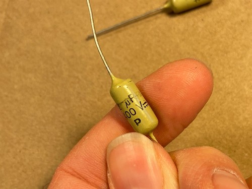 5 NOS Vintage Mullard .022 uf 400v Mustard Capacitors TESTED Epiphone Marshall - Picture 5 of 12