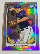 2014 Bowman Chrome Baseball Refractor #CDP125 Dustin DeMuth Milwaukee Brewers