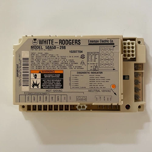White Rodgers 50A50-298 Furnace Ignition Control Circuit Board (10207704) - Used