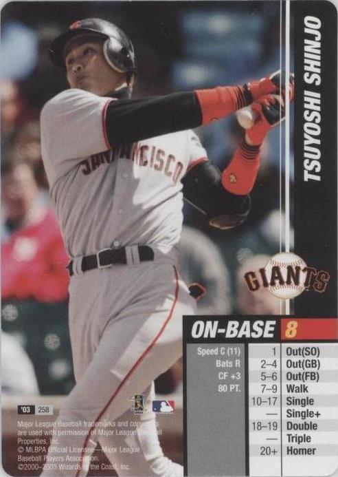 2003 MLB Showdown - Tsuyoshi Shinjo #258 - 1 of 1