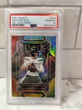 2021 SELECT Zach Wilson Rookie Club level Tie DYE /25 PSA 10