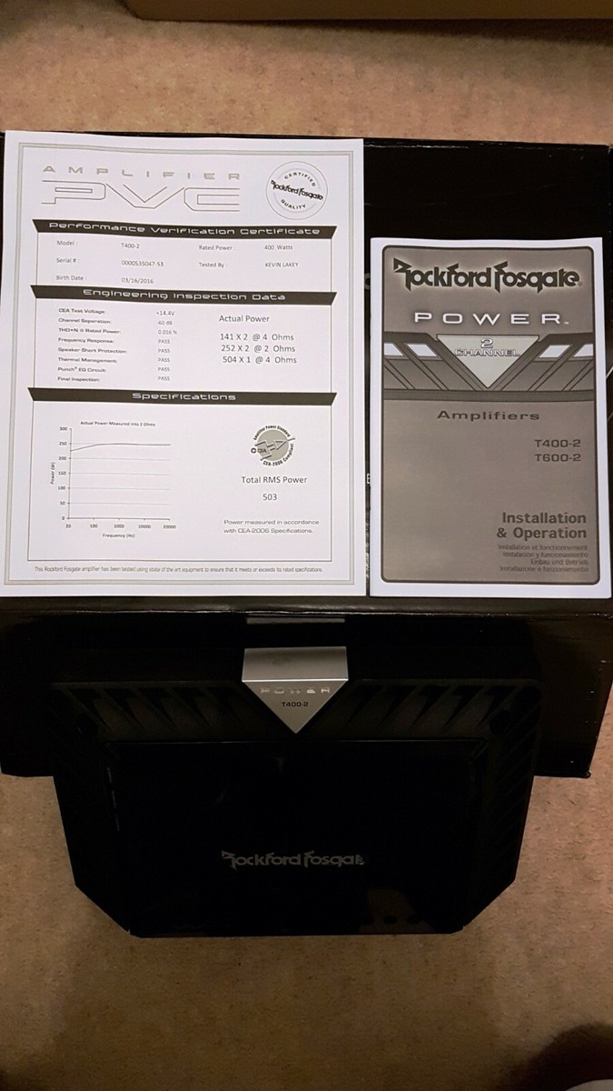 Power T400-2 400 Watt 2-Channel Amplifier - Awesome Power To