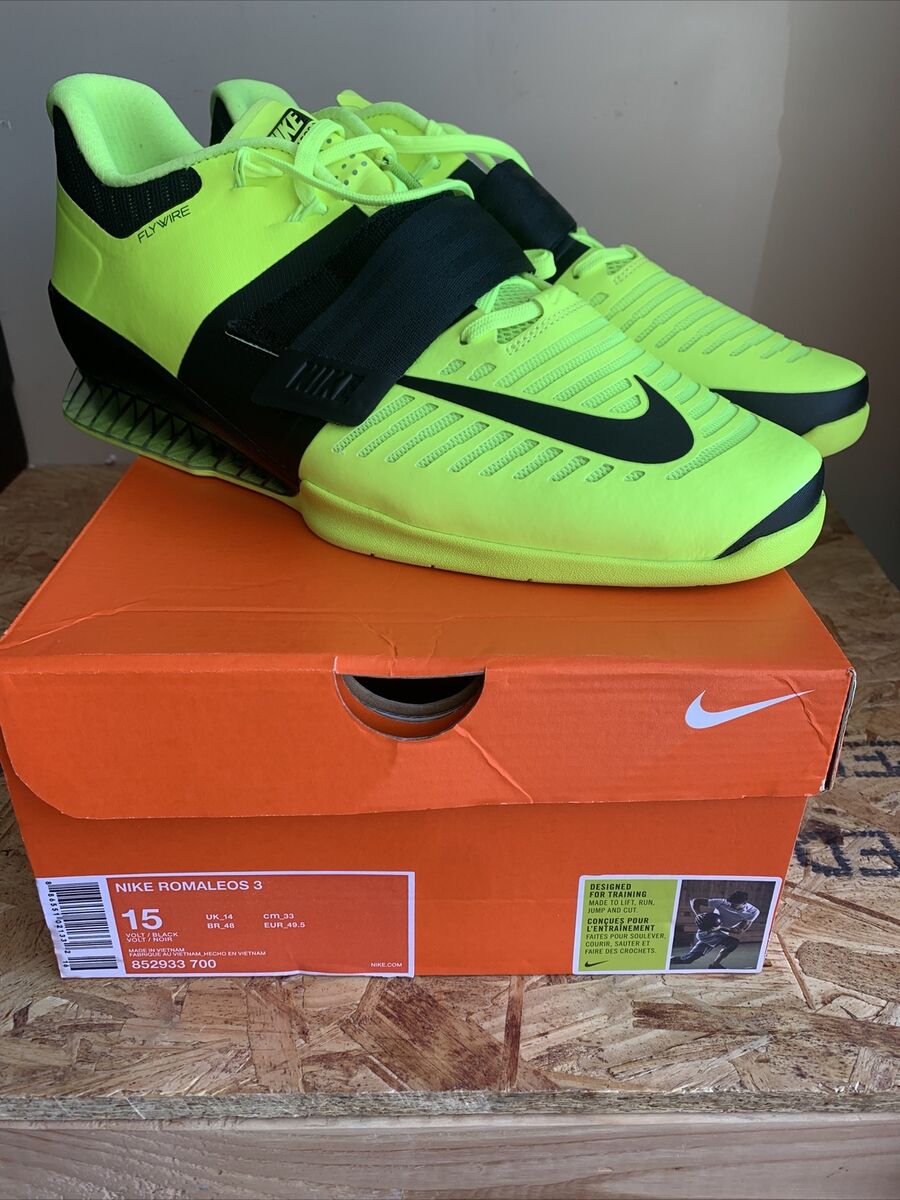 Nike Romaleos 3 Men's Volt/Black CrossFit Power Nike Romaleos 3 Men's Volt/Black CrossFit Power