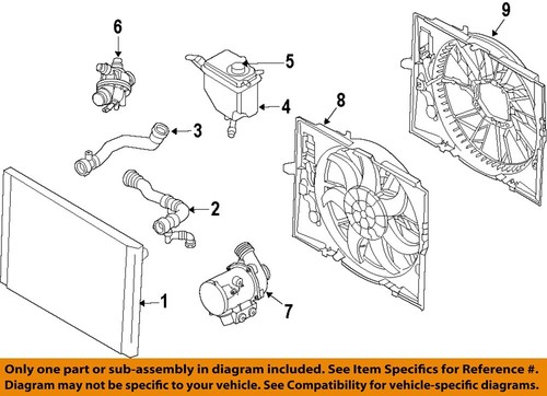 BMW OEM-Radiator Coolant Overflow Tank Reservoir Recovery Bottle 17137542986