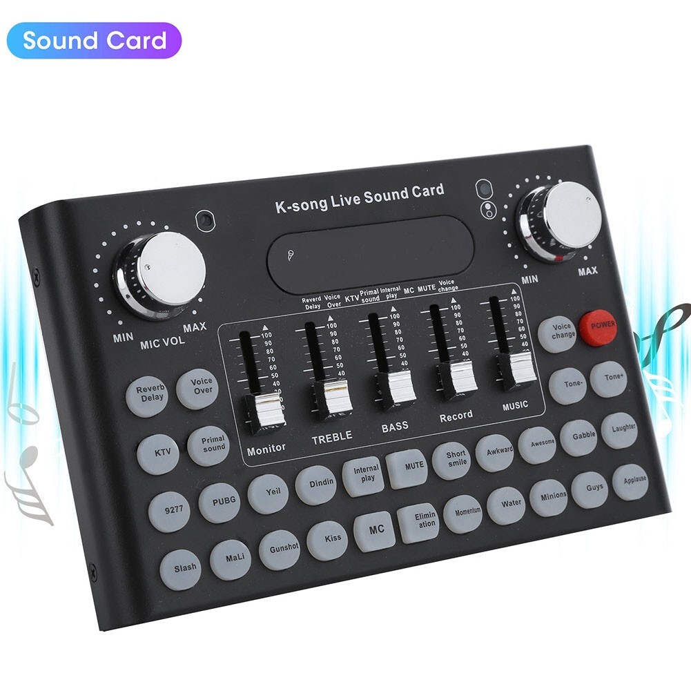 Live Sound Card K1 Live Sound Card K1 DJ Mixer Sound Card Studio