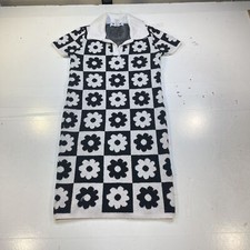 RSQ TILLYS Knit Stretch retro flower Sweater DRESS Sz Womens Jrs S