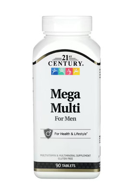 21st Century, Mega Multi for Men, Multivitamine für Männer, 90 Tabletten