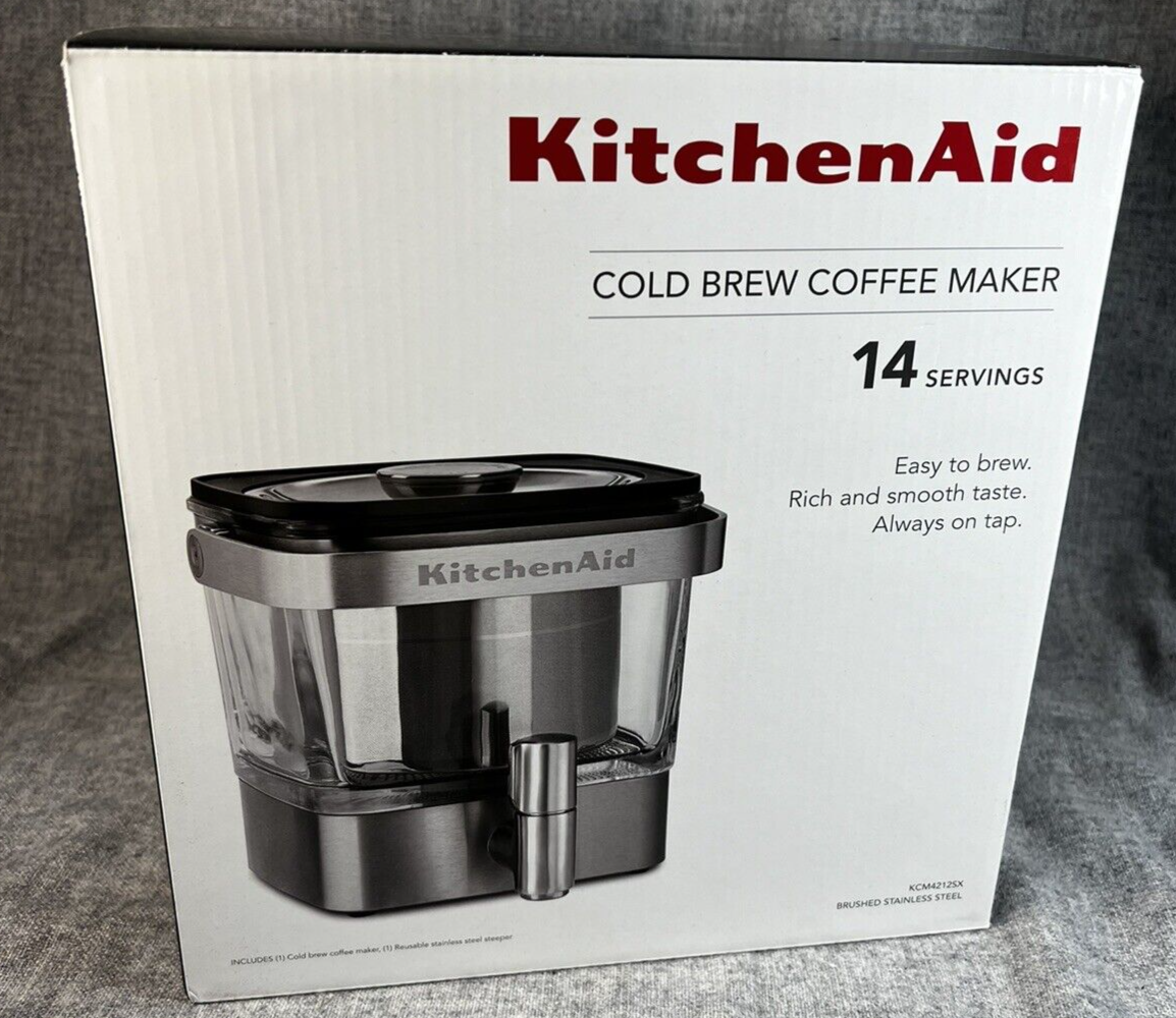 KitchenAid Cold Brew Coffee Maker KCM4212SX, Brushed Stainless Steel